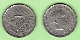 SPAIN  50 PESETAS 1957 (1958) (KM # 788) #6175 - 50 Peseta