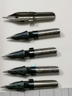 5 Pz  Plumes, Redis, Heintze & Blanckertz, 1146 1/2 Mm FRANKFURT /AM VINTAGE NIB NIBS, PENNINO  NIB - Piume