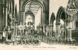 RENNES INTERIEUR DE L'EGLISE NOTRE DAME - Rennes