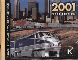 Catalogue K-LINE 2001 First Edition USA O Gauge - Anglais