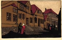 Itzehoe, St. Jürgenstraße, Steindruck AK, Um 1920 - Itzehoe