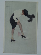 Raphael Kirchner 15 P-4-4 Le Coup De La Jarretelle 1915 The Suspender - Kirchner, Raphael