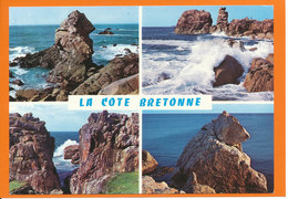 LA CÔTE BRETONNE - Vagues Sur Les Rochers - Multi-vues (22225) - Plogoff