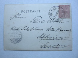 Constantinopel   , Seltener   Stempel Auf Karte Nach Deutschland  1900 - Briefe U. Dokumente