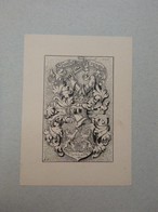 Ex-libris Illustré Héraldique Allemagne XIXème - Elisabeth Von LONYAY - Exlibris