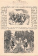 A102 491- Kavallerie Reiter Soldaten Ulanen Krieg Artikel Mit 4 Bildern 1881 !! - Police & Military