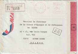 France 1983 Lettre Recommandée De La Guadeloupe Pour La France - 1961-....