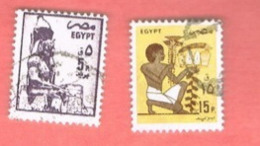 EGITTO (EGYPT) - SG 1578.1580 - 1985  ANCIENT ARTIFACTS  - USED ° - Used Stamps