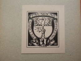 Ex-libris Illustré Allemagne 1900 - PAUL NICOLAS RATAJCZAK - Exlibris