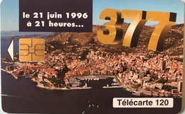 MONACO  -  Phonecard  -  MF 42  -  377 Changement De Numérotation  -  120 Unités - Monaco