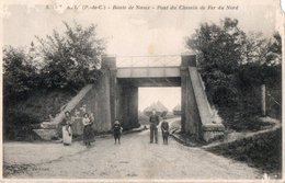 BARLIN ( 62 ) - Route De Noeux - Pont Du Chemin De Fer Du Nord - Barlin