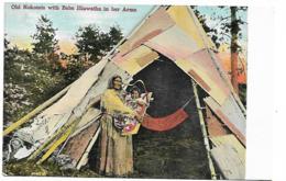 Old Nokomis With Babe Hiawatha In Her Arms - Native Americans