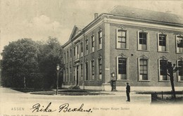 Nederland, ASSEN, Rijks Hooger Burger School (1905) Ansichtkaart - Assen