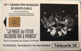 MONACO  -  Phonecard  -  MF 34  -  Magie Du Futur  -  50 Unités - Monace