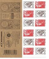 Carnet Marianne De Beaujard Et 150 Ans Du Timnre Fiscal Mobile "CABASSON" 2008 - Adhesive Stamps