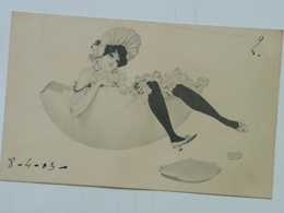 Raphael Kirchner 55 G-4 Girls And Eggs Files Et Oeufs 1901 - Kirchner, Raphael