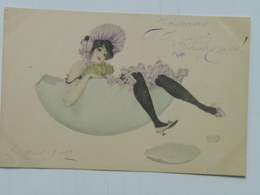 Raphael Kirchner 56 G-4 Girls And Eggs Files Et Oeufs 1901 - Kirchner, Raphael