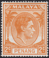 Malaya Penang 1949-52 MH Sc #4 2c George VI - Penang