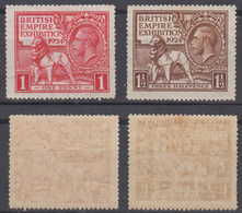 Great Britain Mi# 166-67 * Mint Empire Exhibition 1924 - Neufs