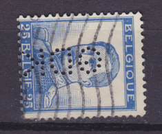 Belgium Perfin Perforé Lochung 'GDK' 1912 Mi. 102 , 25c. Albert I. Stamp (2 Scans) - 1909-34