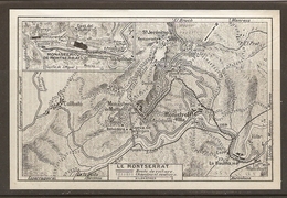 ESPAGNE CARTE PLAN 1957 - ESPANA MAPA CIUDAD LE MONTSERRAT - MAP SPAIN - Mapas Topográficas