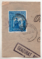 COVER FRAGMENT / FRAGMENT De LETTRE : ROMANIA - TRANSNISTRIA - CANCELLATION : DUBASARI - 1943 (ae682) - Storia Postale Seconda Guerra Mondiale