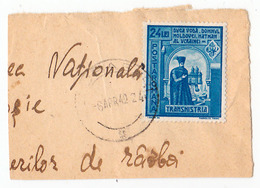 COVER FRAGMENT / FRAGMENT De LETTRE : ROMANIA - TRANSNISTRIA - CANCELLATION : TIRASPOL - 1942 (ae688) - Cartas De La Segunda Guerra Mundial