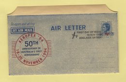 Australie - Aerogramme - Aeropex 94 - FDC - Aérogrammes