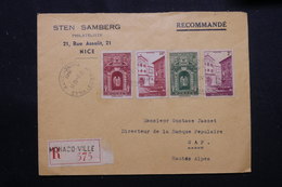 MONACO - Enveloppe Commerciale De Nice ( Négociant En Timbres) En Recommandé De Monaco Pour Gap En 1940 -  L 60502 - Storia Postale