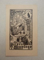 Ex-libris Illustré Allemagne Début XXème - Alfred SCHRÖDER - Exlibris