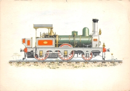 ¤¤  -  Locomotive-Tender  -  Illustrateur Italien  -  Chemin De Fer   -  ¤¤ - Matériel