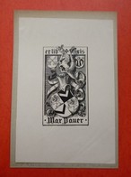 Ex-libris Illustré Début XXème - MAX PAUER - Exlibris