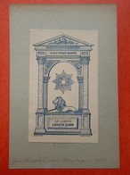 Ex-libris Illustré Début XXème - LOUIS LION - Exlibris