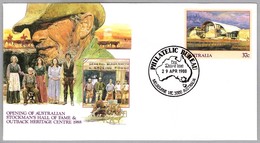 Opening Of AUSTRALIAN STOCKMAN'S HALL OF FAME & OUTBACK HERITAGE CENTER. FDC Melbourne 1988 - Agriculture