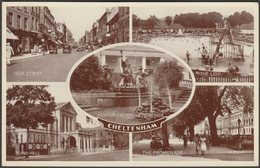 Multiview, Cheltenham, Gloucestershire, C.1940 - Valentine's Postcard - Cheltenham