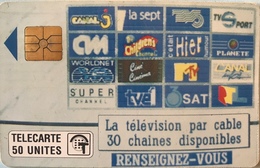 MONACO  -  Phonecard  -  MF 12  -  Télé Câblée  - 50 Unités - Monace