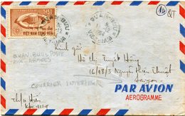 VIET-NAM LETTRE PAR AVION DEPART QUAN-BUU 11-12-1964 VIET-NAM POUR LA FRANCE - Viêt-Nam