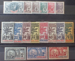 R2740/591 - 1906 - COLONIES FR. - HAUT SENEGAL Et NIGER - BELLE SERIE (COMPLETE) - N°1 à 17 NEUFS* - Cote : 356,00 € - Ungebraucht