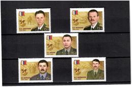Russia 2013 . Heroes Of Russia. 5v X 15R.   Michel # 1908-12 - Nuovi