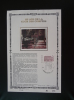 Feuillet FDC Cour Des Comptes Belgique 1981 (format/size 16x24cm, Ed. Sony Stamps, Tirage/printed 400) - 1981-1990