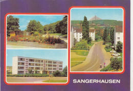 87556- SANGERHAUSEN- PROMENADE, SCHOOL, STREET, CAR - Sangerhausen