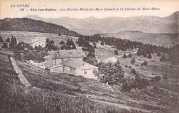 76 - AIX Les BAINS : Chalets Hotels Du Mont Revard - CPA Pub ( Réédition Pharmacie BOUCHARD à POUZAUGES 85 ) Calvados - Aix Les Bains