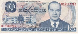 BILLETE DE COSTA RICA DE 10 COLONES AÑO 1980 EN CALIDAD EBC (XF)  (BANKNOTE) - Costa Rica