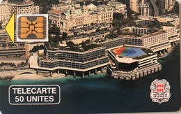 MONACO  -  Phonecard  -  MF 4  -  Palais Des Congrés  -  50 Unités - Monaco