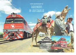 CARTE MAXIMUM RAILWAYS IN AUSTRALIA - Cartoline Maximum