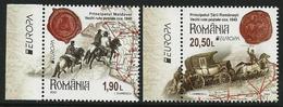 RUMANIA /ROMANIA /RUMÄNIEN -EUROPA 2020 -"ANTIGUAS RUTAS POSTALES - ANCIENT POSTAL ROUTES.- SERIE De 2 V. -EU- N - 2020