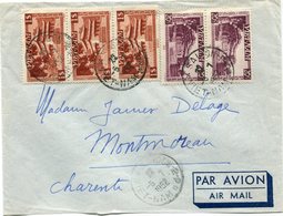 VIET-NAM LETTRE PAR AVION DEPART SAIGON 5-7-1952 VIET-NAM POUR LA FRANCE - Viêt-Nam