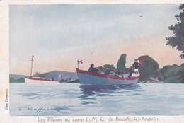 Pilotins Au Camp L.M.C.(Ligue Maritime &Coloniale) (27) BOUAFLES-LES-ANDELYS  (Marine / Bateaux) Illustr. L. Haffner - Regimente