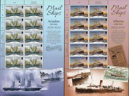 GUERNSEY -EUROPA 2020 -"ANTIGUAS RUTAS POSTALES - ANCIENT POSTAL ROUTES.- TWO SHEETS Of 10 STAMPS With LOGO EUROPA - 2020