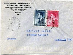 VIET-NAM LETTRE PAR AVION DEPART SAIGON 17-5-1957 VIET-NAM POUR LA FRANCE - Viêt-Nam